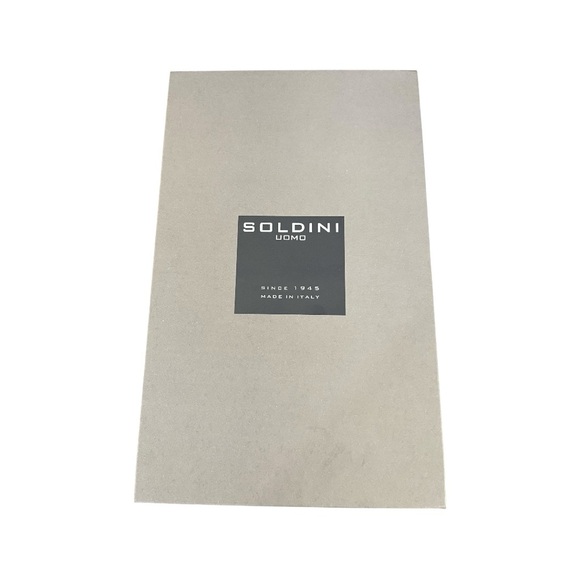 SOLDINI Men’s Cap Toe Oxford Shoes – Made in Italy Suede Dress Shoes Sz 41 GRAY - Picture 7 of 7